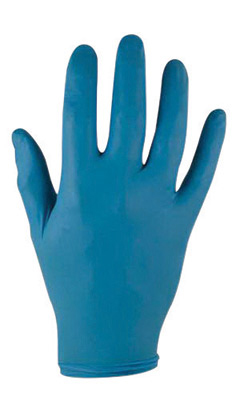 Disposable Lightly Powdered Nitrile Gloves Large 100/box - Gloves